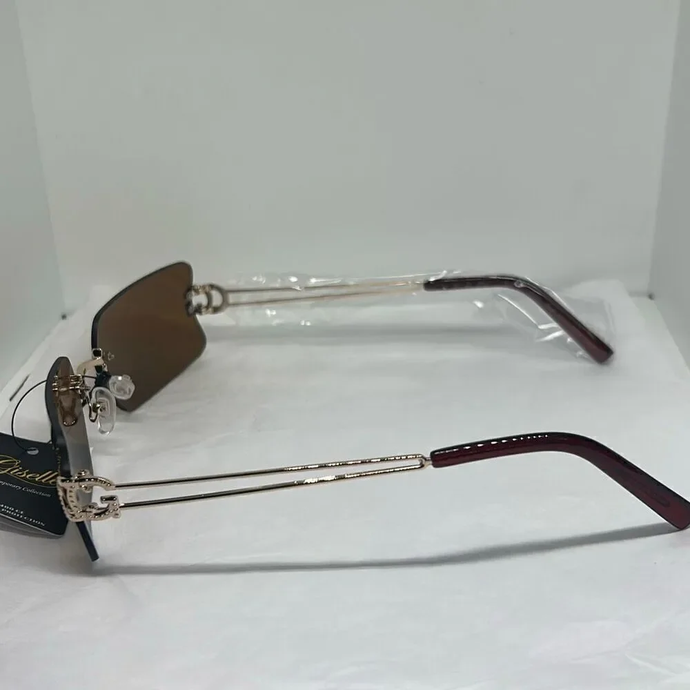 Giselle Rimless Sunglasses – Elegant Contemporary Collection UV400 Protection
